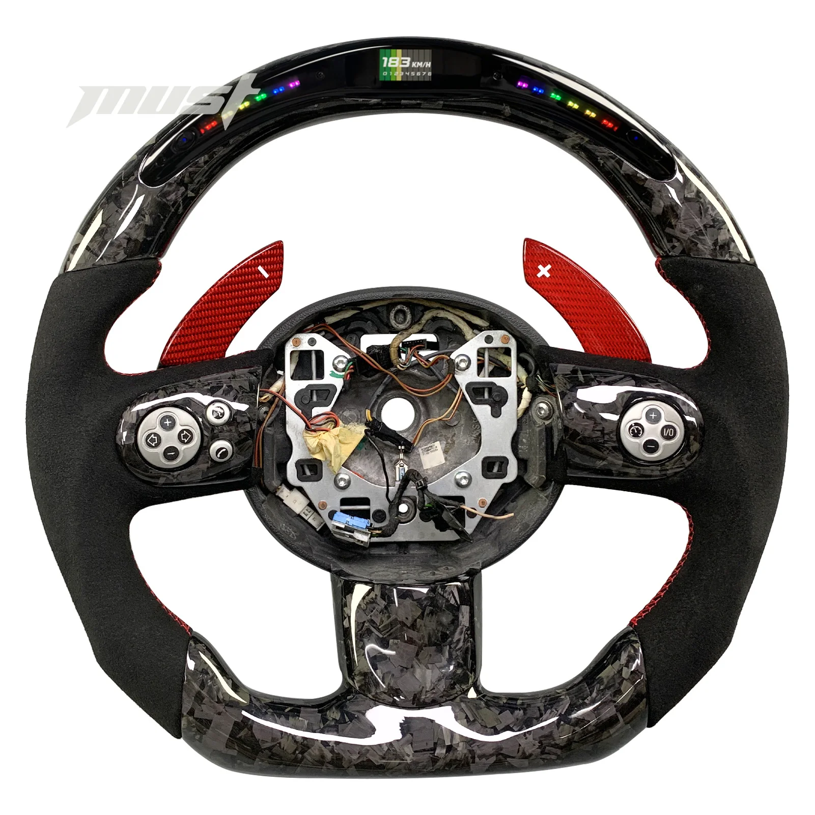 Customized Carbon Fiber Steering Wheel for Mini R Series R55 R56 R57 R58 R59 R60 R61 JCW Cooper S Countryman Clubman Paceman