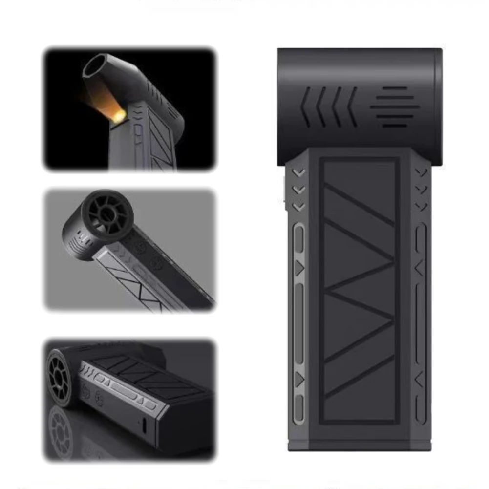 130000RPM Mini Turbo Violent Fan Brushless Motor Handheld Air Blower TYPE-C Charging High Power Dust Fan for Industrial Use