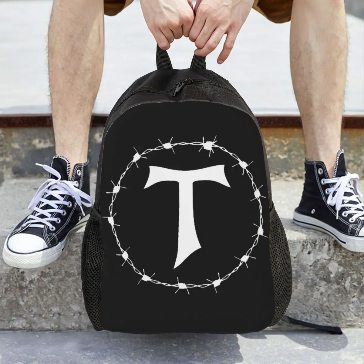 tau-cruz-farpado-fio-sao-francis-de-assis-franciscan-gotico-mochila-mochila-mochila-escolar-sacos-de-ombro-para-homens