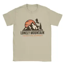 Lonely Mountain Adventure Company L-Lords Of The R-Rings T Shirt for Men Pure Cotton Vintage T-Shirt O Neck Tee Shirt Clothing