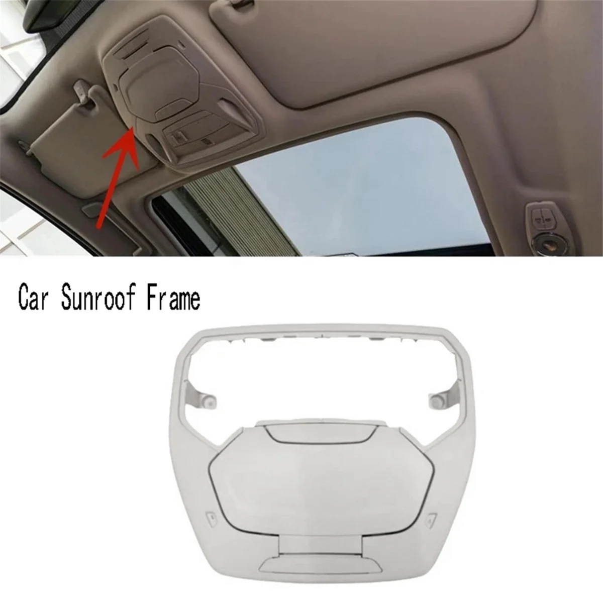 Car Roof Overhead Console Sunroof Glasses Case Frame Trim Panel