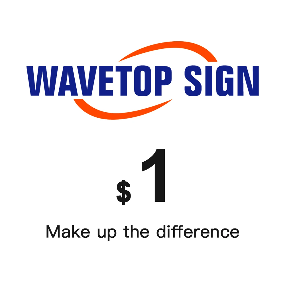 差額を補うためのwavetopsign 1usd (追加料金)