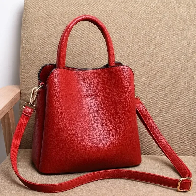 

2025 New Advanced Feeling PU Women's Bags Trend Fashion Atmosphere Handbag Classic Versatile Single Shoulder Crossbody Bag