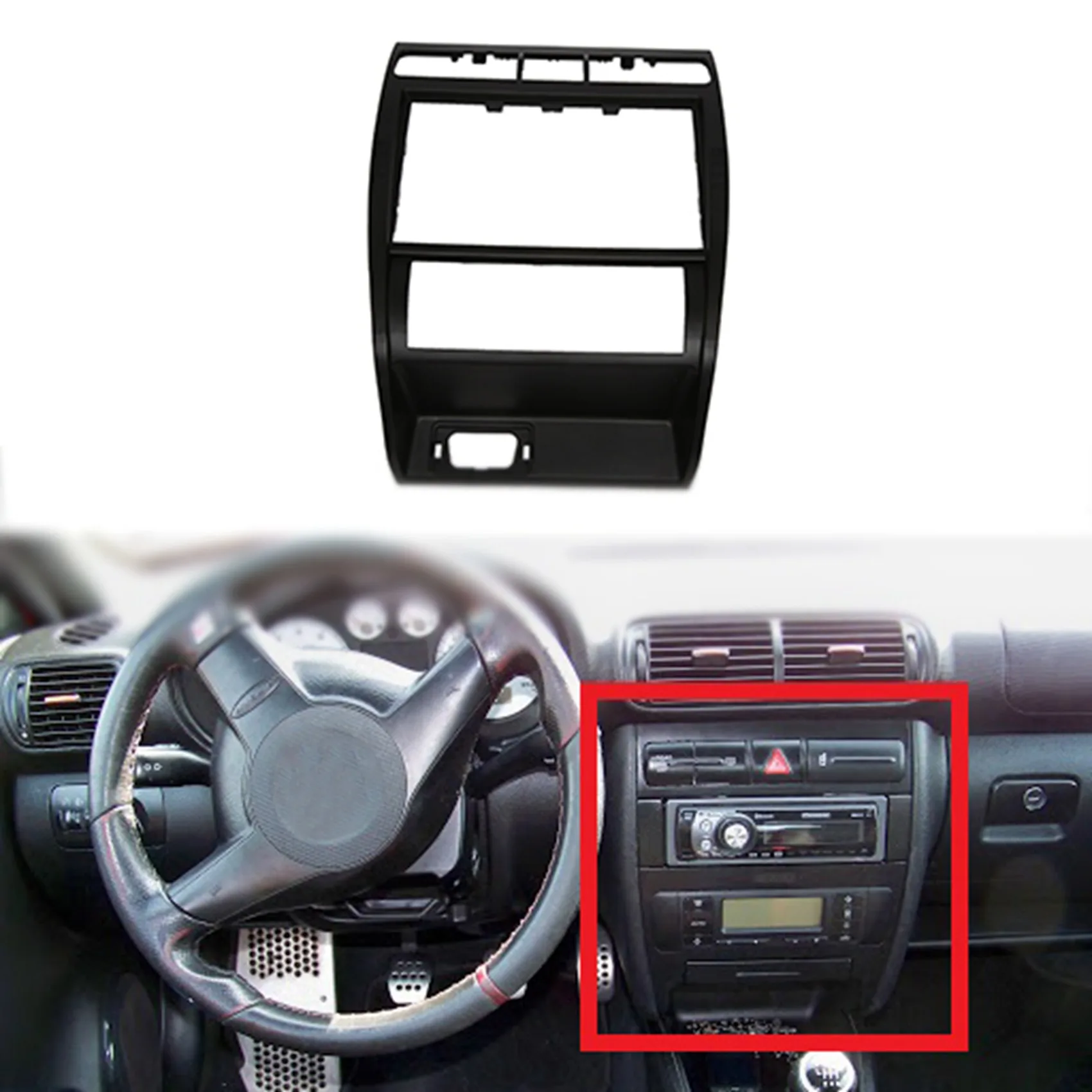 1M0863263 Car Front Center Console Grill Dash Air Outlet Frame Cover for SEAT Leon Toledo 1998-2006