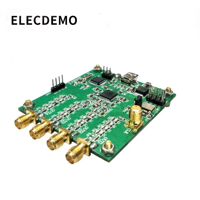 AD9959 500MSPS 14Bit 4CH DDS RF Signal Generator Module, High Speed, AT Cmd UART, Sweep AM Mod, Low Phase Noise, DIY Dev Board