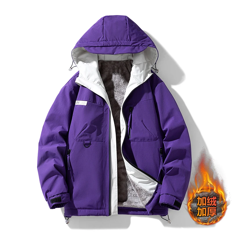 

M-8XL Winter Hot Sale Men Hiking Jackets Windproof Waterproof Camping Coats Fashion Thicken Hooded Male Clothes Quality Casual
