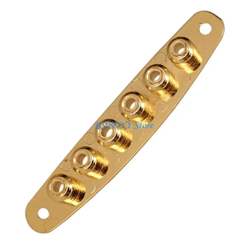 

G6DE Guitar String Through Plate Mounting Ferrules Zinc Alloy Guitar String Thru Body Plate Electric Bass Guitar Parts