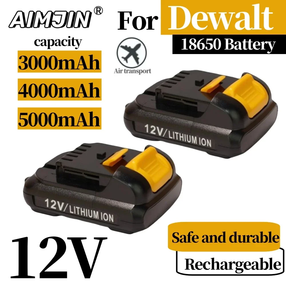 12V 3000mAh-5000mAh Li-ion Power Tools Battery for Dewalt DCB120 DCB127 DCB121 12V DCB120 DCB127 DCB121 DCB100 DCB101 DCB119