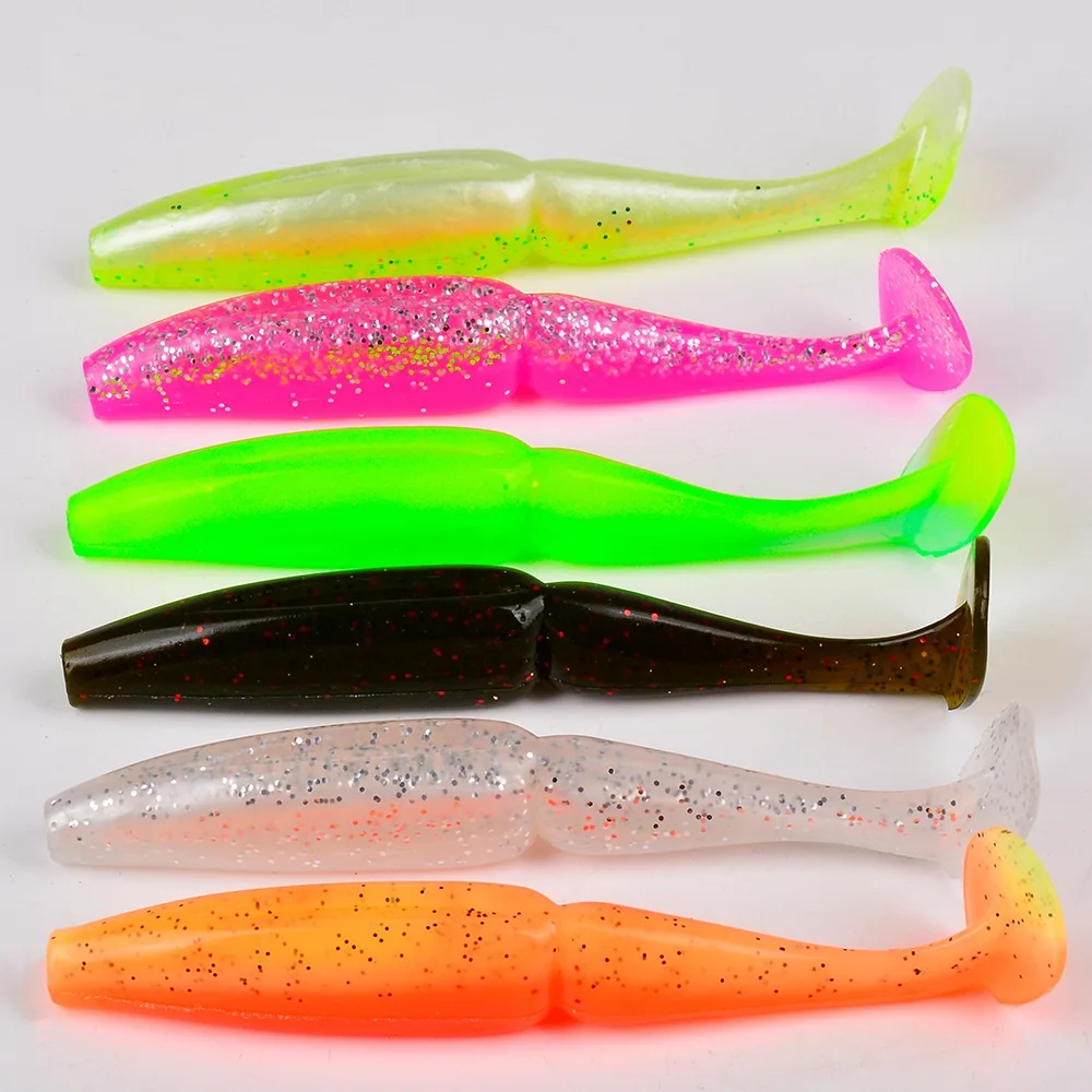 4 pçs 10cm12g pesca isca de pesca souple macio baixo silicone isca isca t cauda artificial isca de pesca wobbler para carpa pique pesca