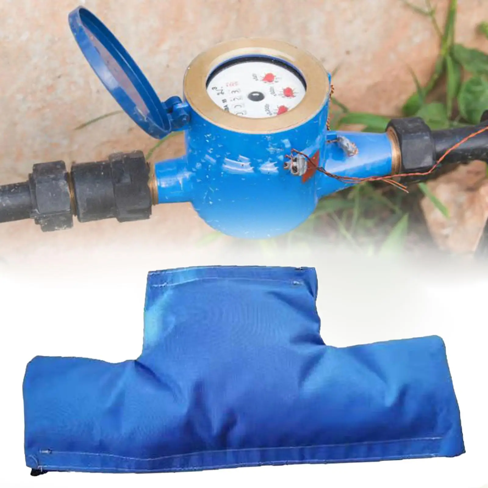 22Inches Winter Insulated Water Meter Protection Cover Thickened Cloth Backflow Preventer Cover for Winter Freezes Professional