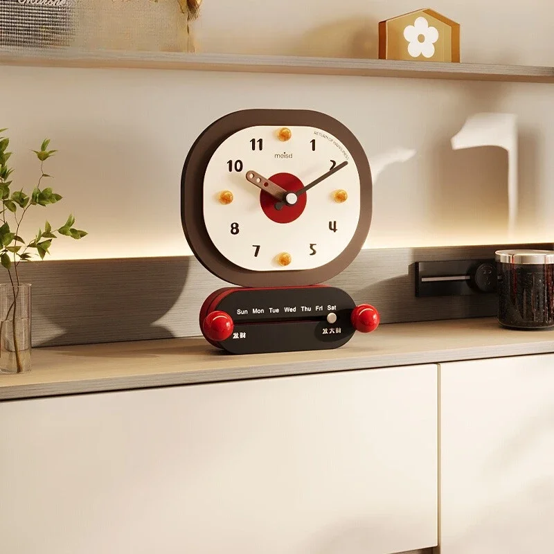 

Meshida medieval desktop decoration, ornaments enter the home, porch clock placement, clock creativity, home accessories