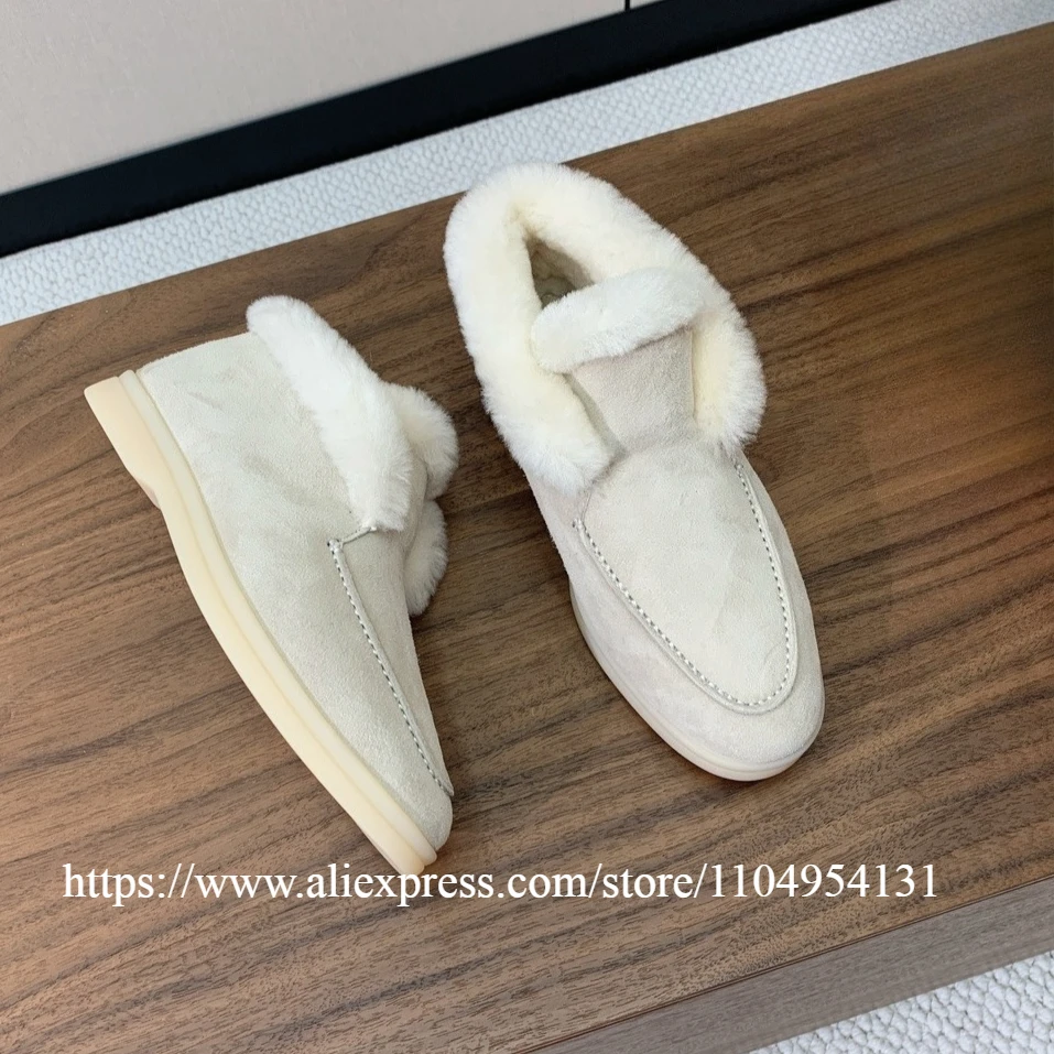 

unisex Winter high top casual women's shoes Warm cold resistant wool snow boots sheepskin men's boots Women's ankle boots