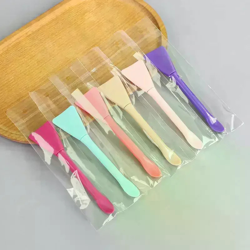 /YOV/Head Dual-use Facial Mask Brush Silicone Facial Mask Stick With Scoop Facial Beauty Tool Double