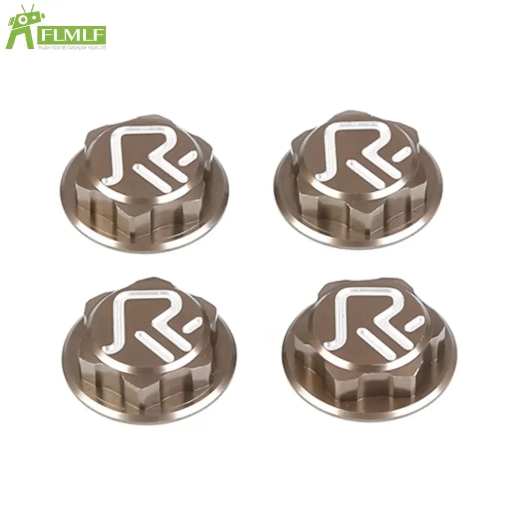 New Alloy CNC Enclosed Tire Wheel Nut Cap 4pc Fit for 1/5 Scale ROFUN ROVAN F5 RF5 D5 MCD XS5 RR5 Rc Car Toys Games Parts