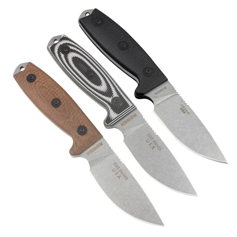ES-3 Fixed handle tool High carbon chromium stainless steel blade G10 handle, outdoor camping fishing tool EDC pocket knife