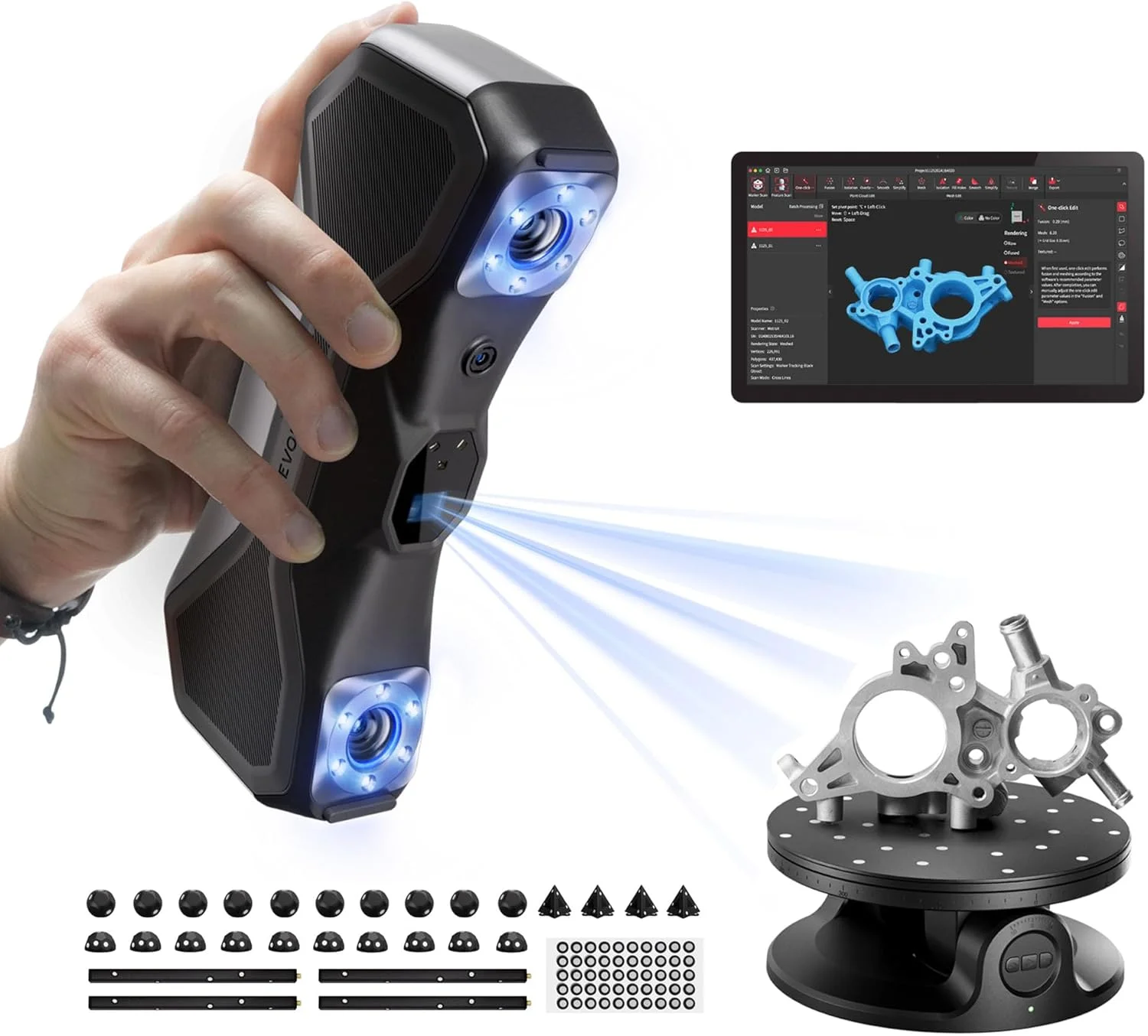 Industrial Laser Printing - Revopoint MetroX 3D Scanner 0.01mm Precision