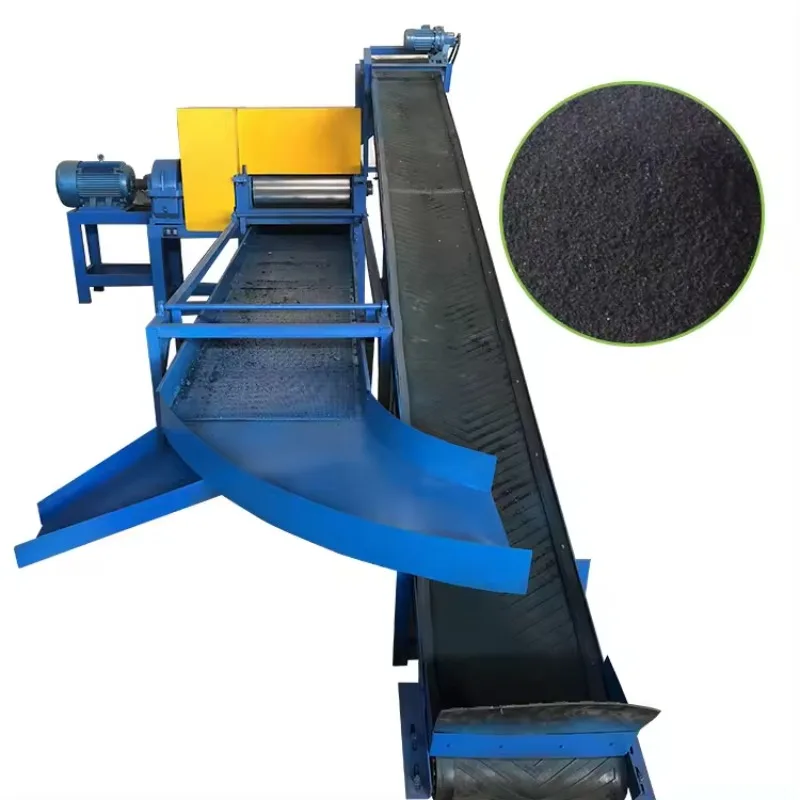 Shuliy Brand Waste Tire Shredded Machine Waste Tire Recycling To Diesel Waste Tire Shredder Line