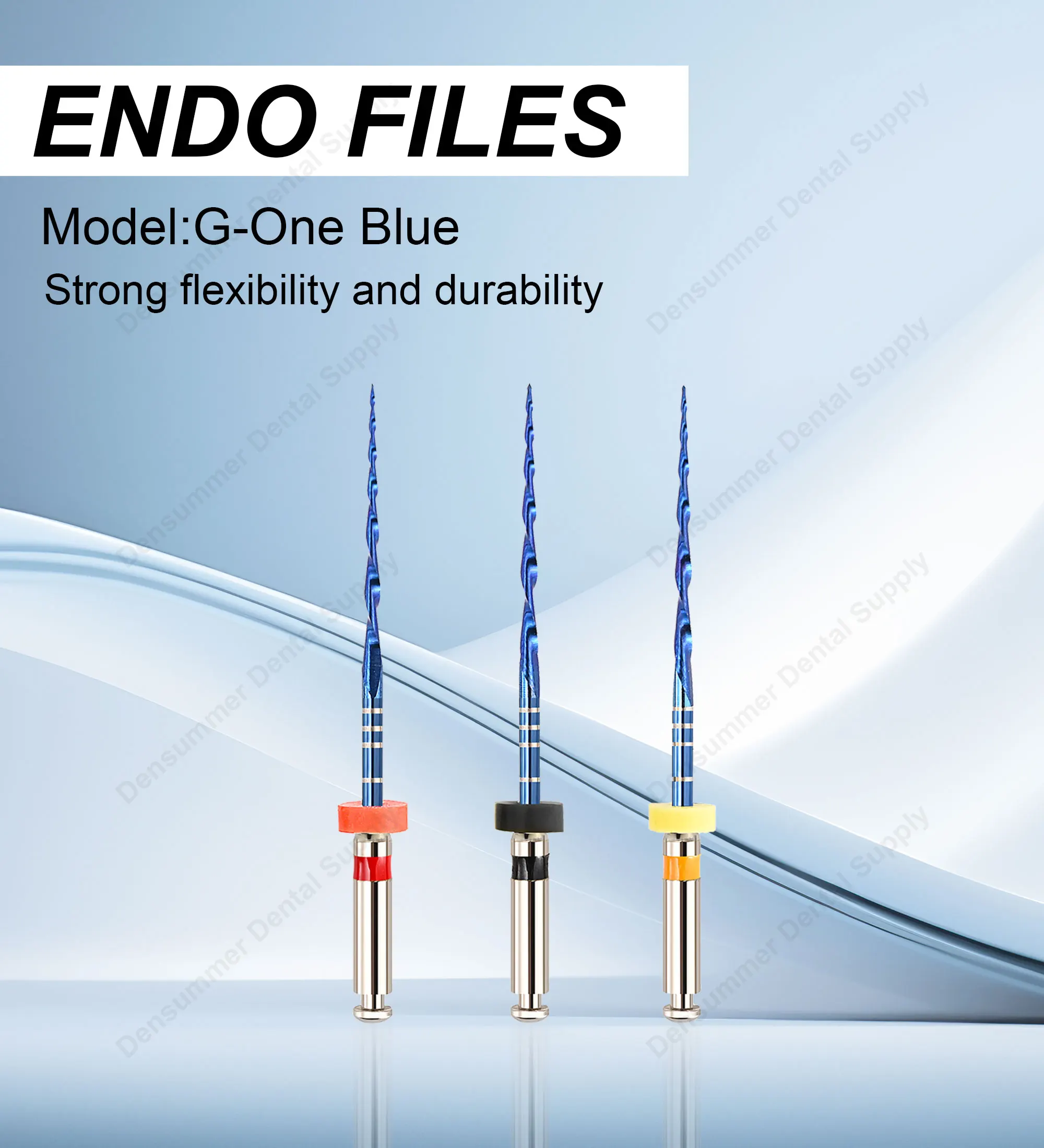 Densummer Dental One Rotierende Blaue Feilen für Endodontie Niti-Feilen zur Wurzelkanalreinigung Zahnmedizin Endo-Instrument – Detail 1