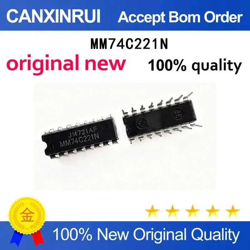 

(5-100 Pieces) Brand new original MM74C221N 74C221N DIP16 spot chip IC