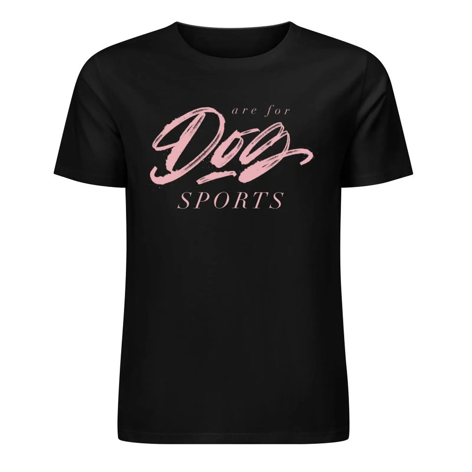 Weekends are for Dog Sports Hand Lettering in Powder Pink T-Shirt man t shirt blacks vintage clothes anime figures men t shirt