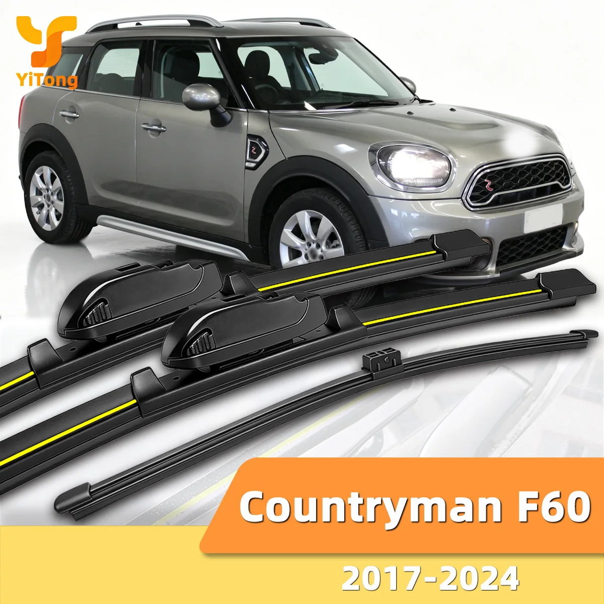 

Suitable For Mini Countryman F60 2017-2024 Front And Rear Windshield Wipers Durable Accessories For Car Windshields 2018 2020