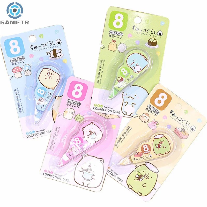 1pc Cute Lovely White Out Corrector Correction Tape Stationery Student Altered Tapes School Office Supplies