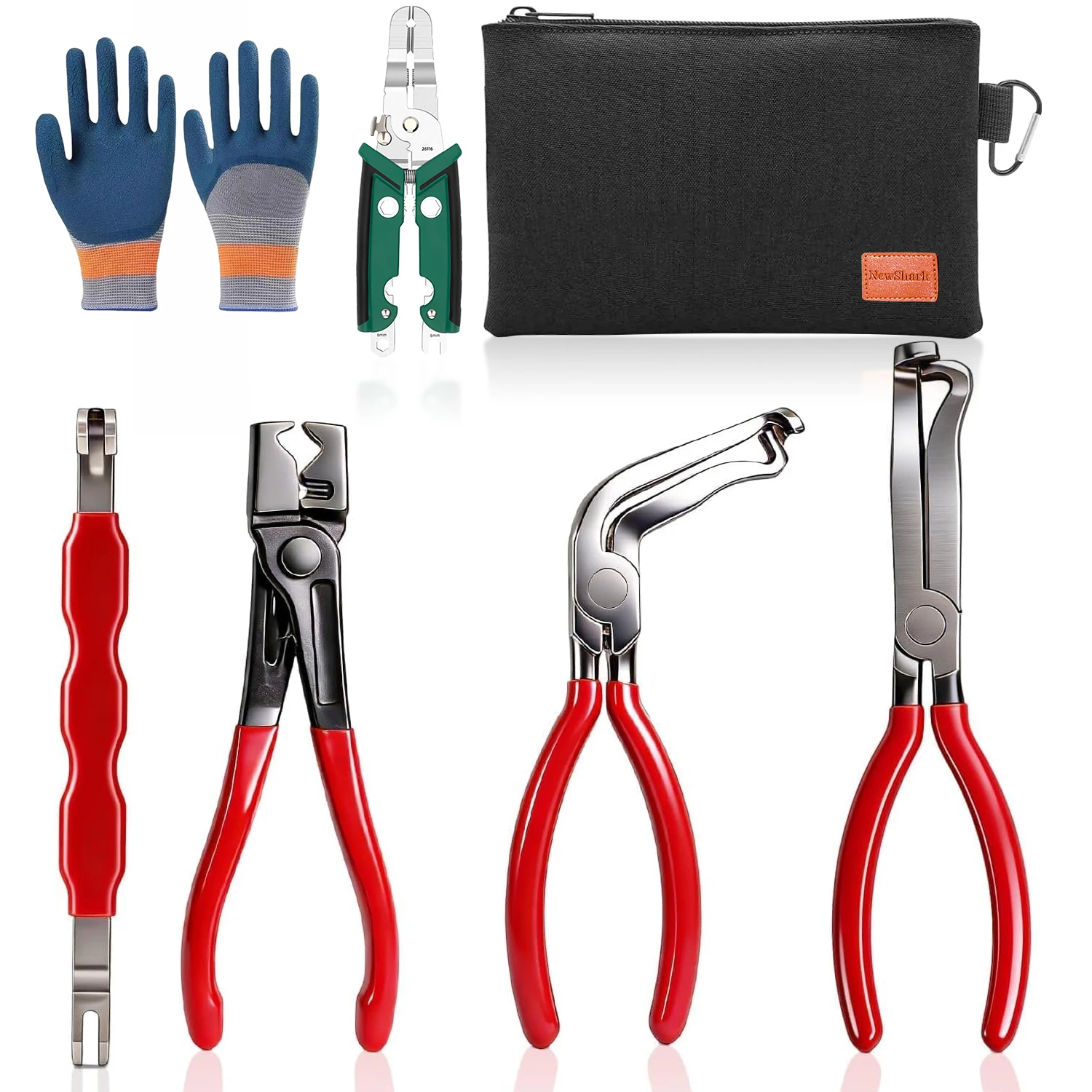 5Pcs Electrical Disconnect Pliers Set, Automotive Sensor Release & Fuel Line Hose Pliers Tool Kit with Storage Bag