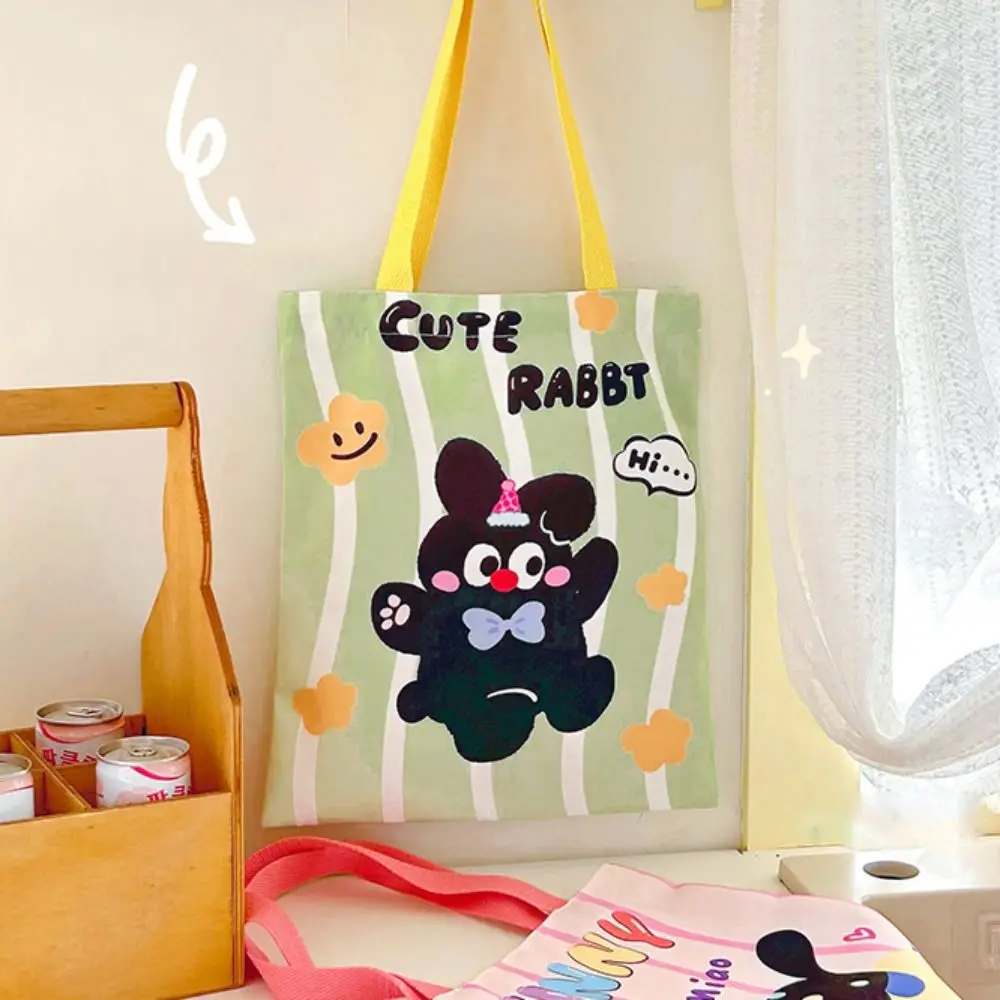Durable Cartoon Tutoring Bag Animal High-capacity Textbook Storage Bag Canvas Wave Point School Bag School
