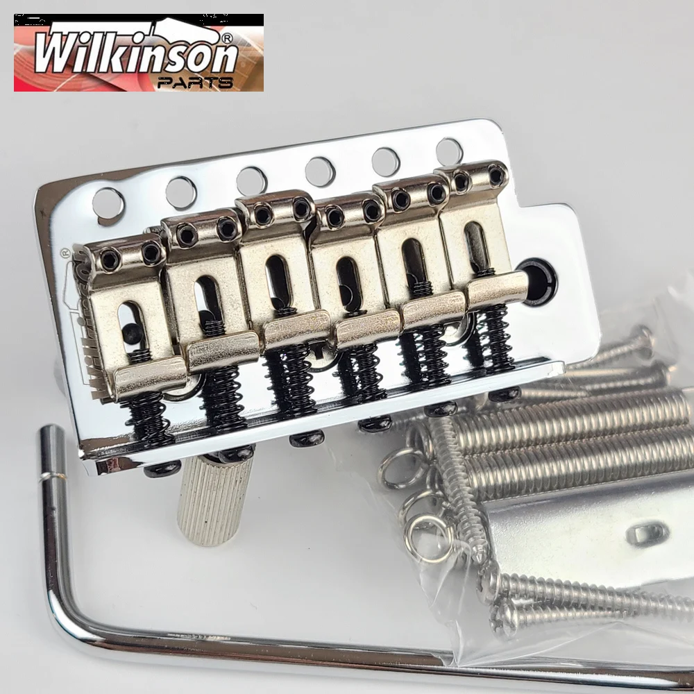 

Винтажные изогнутые стальные сиденья для электрогитары Wilkinson Tremolo Bridge, хромированные Серебристые аксессуары WOV01