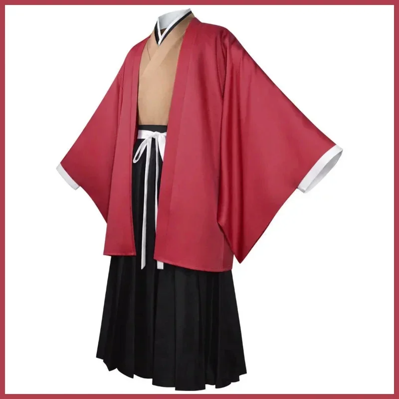 2026Anime Tsugikuni Yoriichi Cosplay Costume Japanese Kimono Bathrobe Haori Cloak Coat Wig Man Christmas Masked Ball Suit 0XIUUL view 4