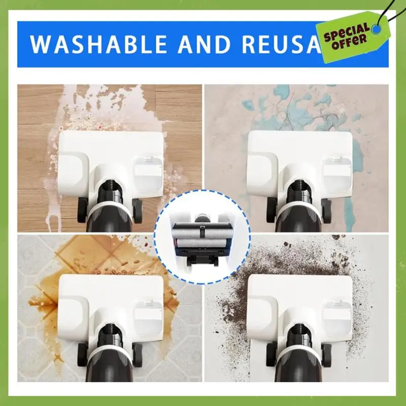 ABGP-الفرشاة الرئيسية للمكنسة الكهربائية Roborock Dyad Pro / Dyad Pro Combo / WD2H1A / A10 فائقة الرطبة والجافة