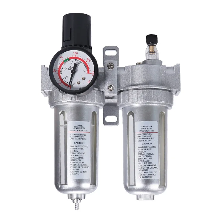 Pneumatic duplex SFR200 air source pressure regulating filter SFL400 oil-water separator