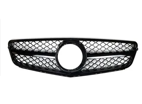 Front Grille AMG Style Upper Bumper Hood Mesh Grid For Mercedes Benz W204 C Class C200 C250 C300 C350 2008-2014