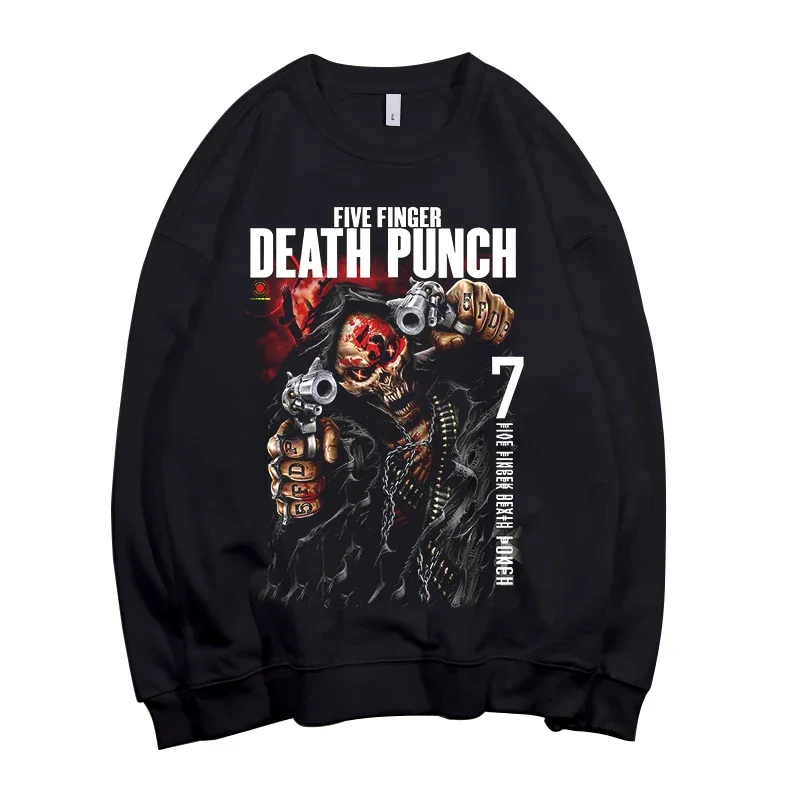 

Five Finger Death Punch Metal Rock Aesthetic Pullovers Sweatshirt Gothic Top Harajuku Hip Hop Streetwear Hoody Tops