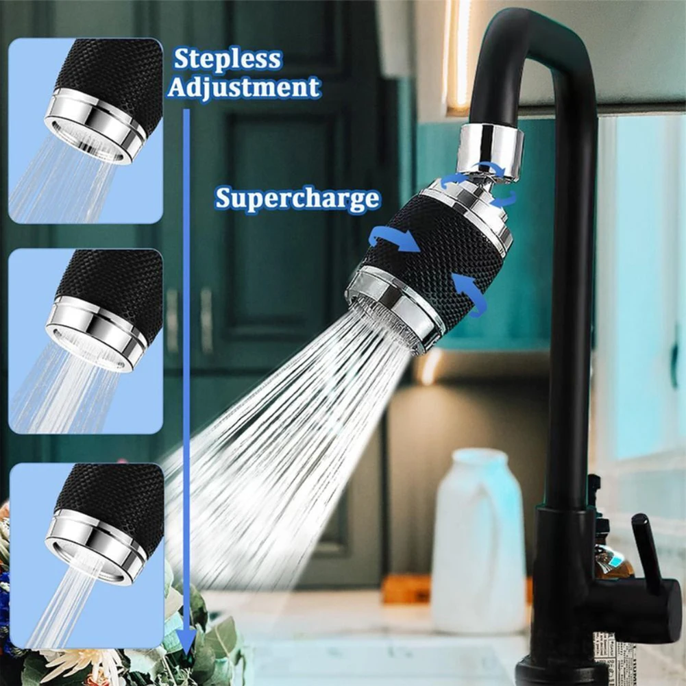 Sturdy Brand New Filter Faucet Faucet Sprayer 3 Modes 360 Degree 90*38*24 Mm Adjustable For Kitchen Swivel Head