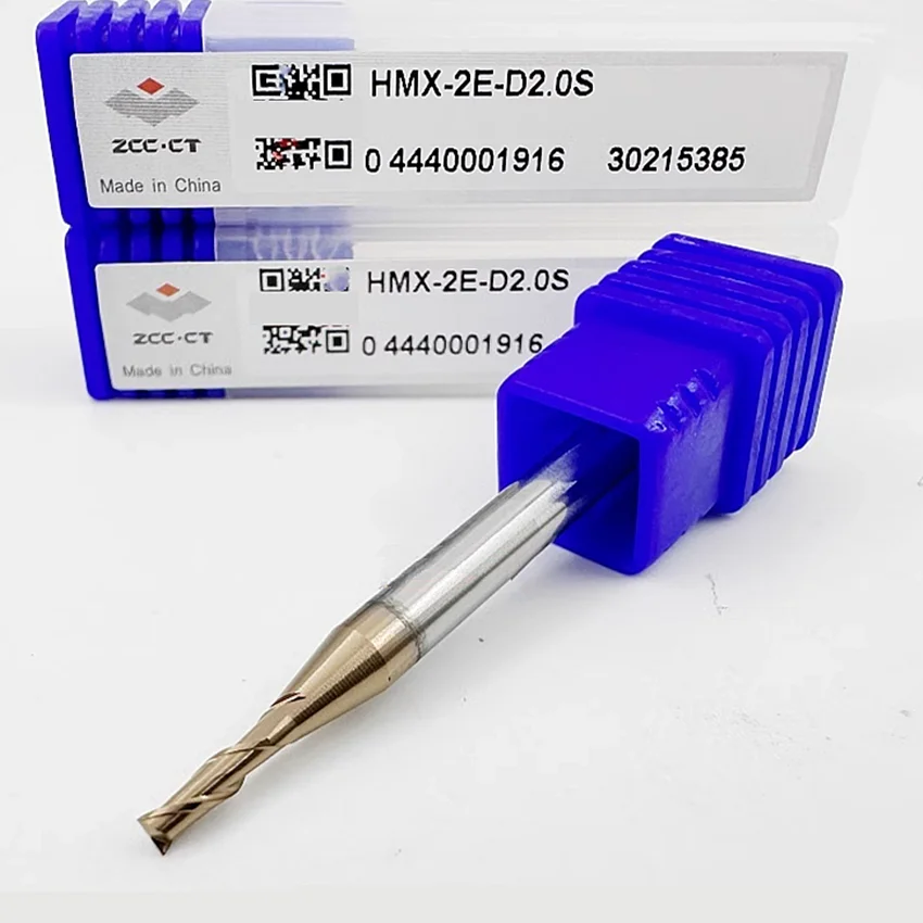 

HMX-2E-D2.0S ZCC.CT HMX-2E Two edge straight shank flat end milling cutter D2.0*4*6*50 2F Flat End Mill 2 Flutes Flat End Mills