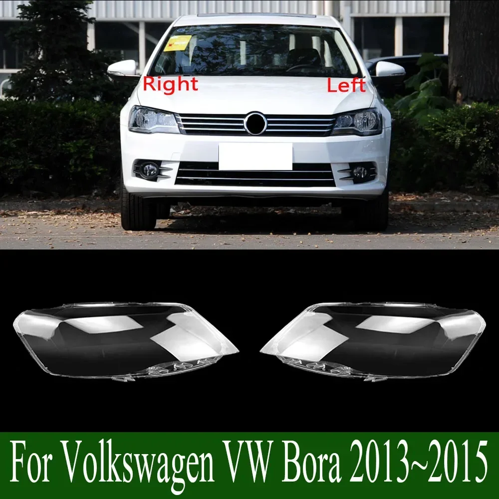 

For Volkswagen VW Bora 2013~2015 Car Front Headlight Cover Auto Headlamp Lampshade Lampcover Head Lamp Light Glass Lens Shell