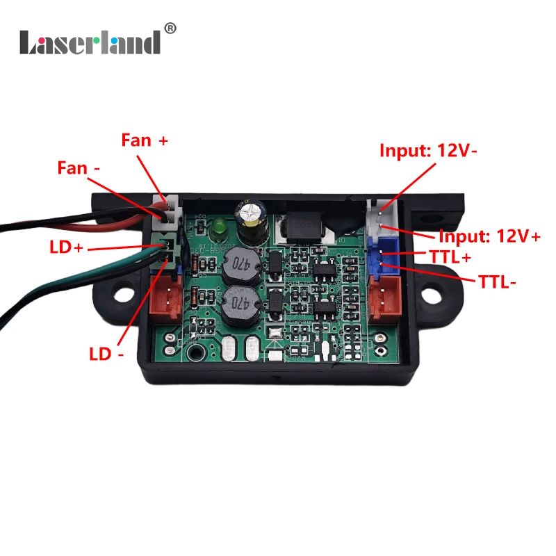 520nm 200mw Fat Green Diode Laser Module TTL for Stage KTV Bird Scaring