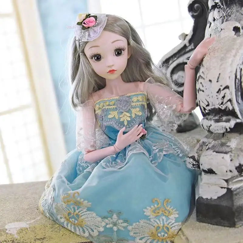 60cm Bjd Doll Fashion Girl 20 Movable Joints Romantic Princess Realistic Baby Dolls For Girls Toys For Children Birthday Gifts