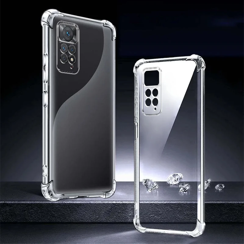 Shockproof Clear Transparent Case For Redmi Note 11 Pro Case Xiaomi Redmi Note 11 Pro 5G Case Silicon Soft Back Cover Phone Case