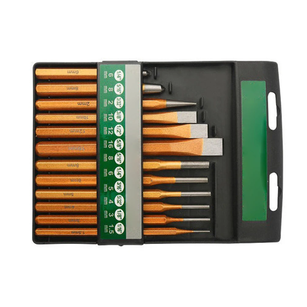 Sleek Design of the 12 Pcs Chisel Kit For Effective Digging In Various Hard Materials Like For Brick And Stone