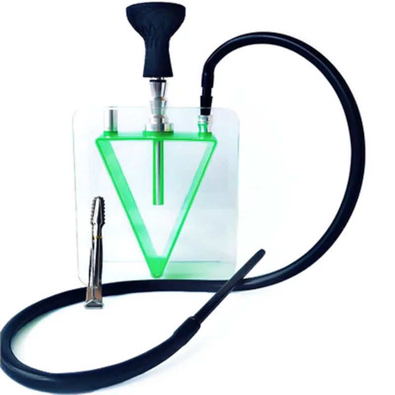 Big smoke acrylic triangular pot hookah set, Arabic hookah finished pot