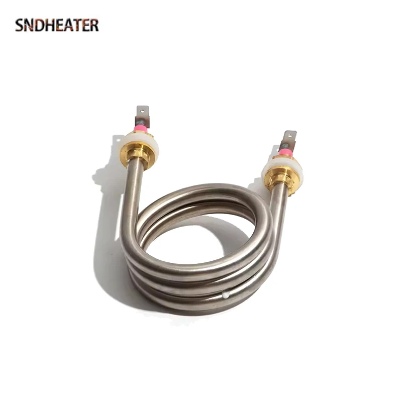 SNDHEATER الكهربائية شكل دائري عنصر تسخين المياه الغمر 220 فولت 1200 واط M12 موضوع الفولاذ المقاوم للصدأ التقطير سخان 70 مللي متر ضياء.
