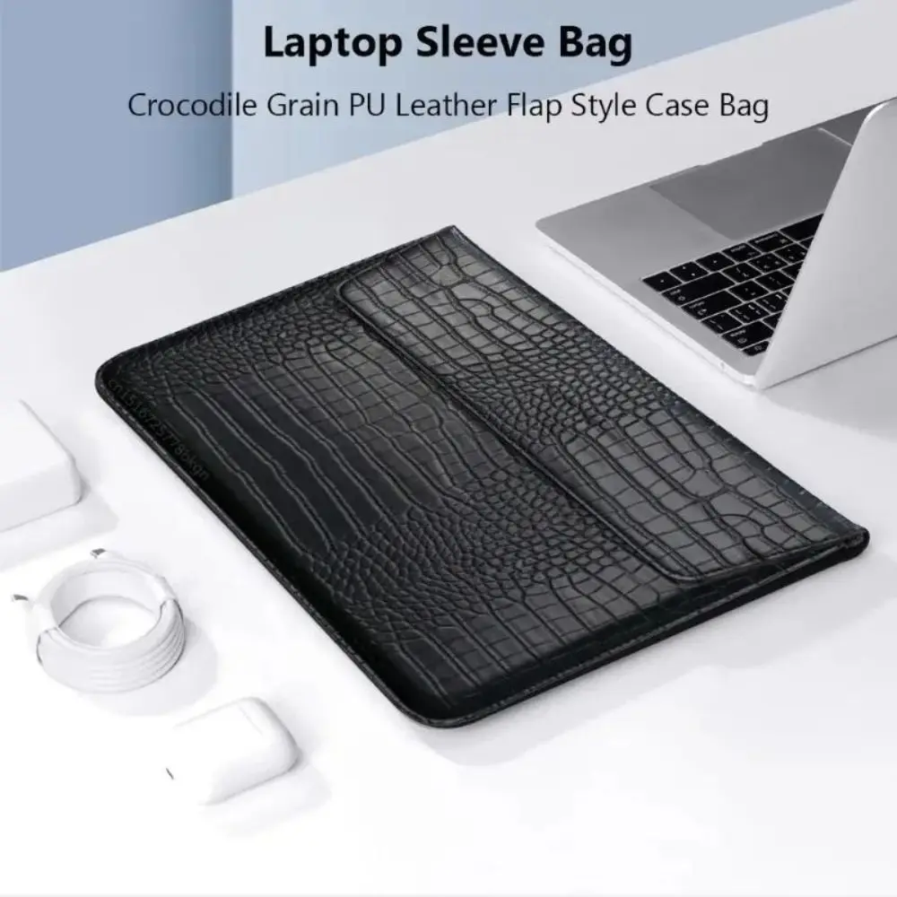 

PU Leather Laptop Sleeve Waterproof 15-16.2inch Laptop Flip Case Luxury for Macbook/Lenovo/ASUS/HP/Samsung