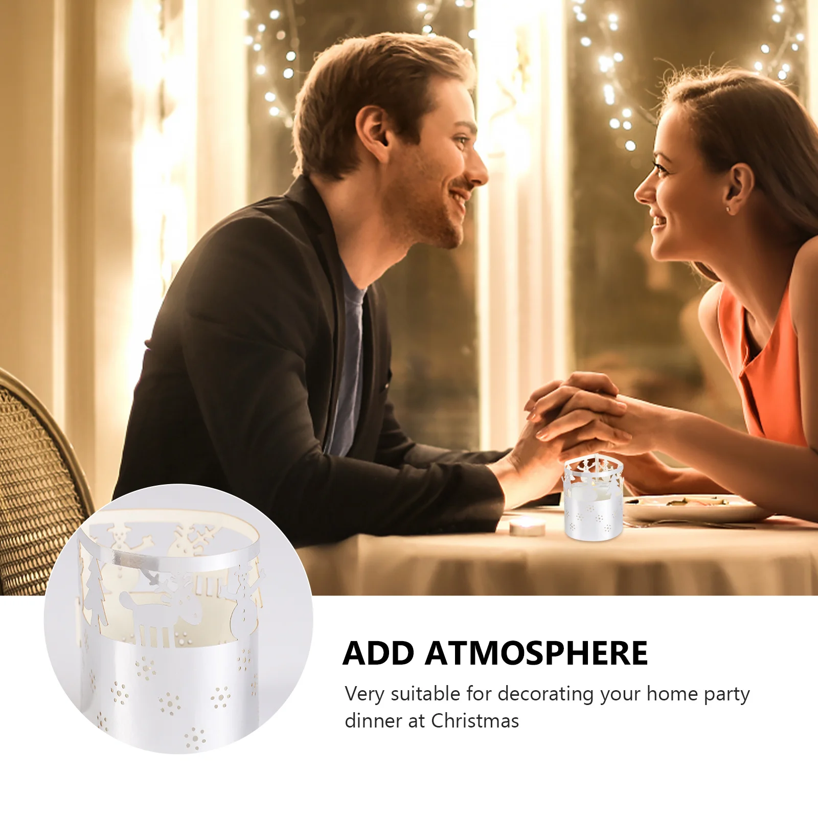 

50Pcs Christmas Snowflake Paper Lampshades Romantic Xmas Home Party Lamp Shade Decor Lampshade Paper Lampshade