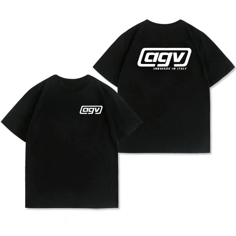 

2025 New AGV Printed T-Shirt Pure Cotton Racing Helmet Print K1 K3 K4 SV Style Unisex Streetwear Top Graphic T-shirts