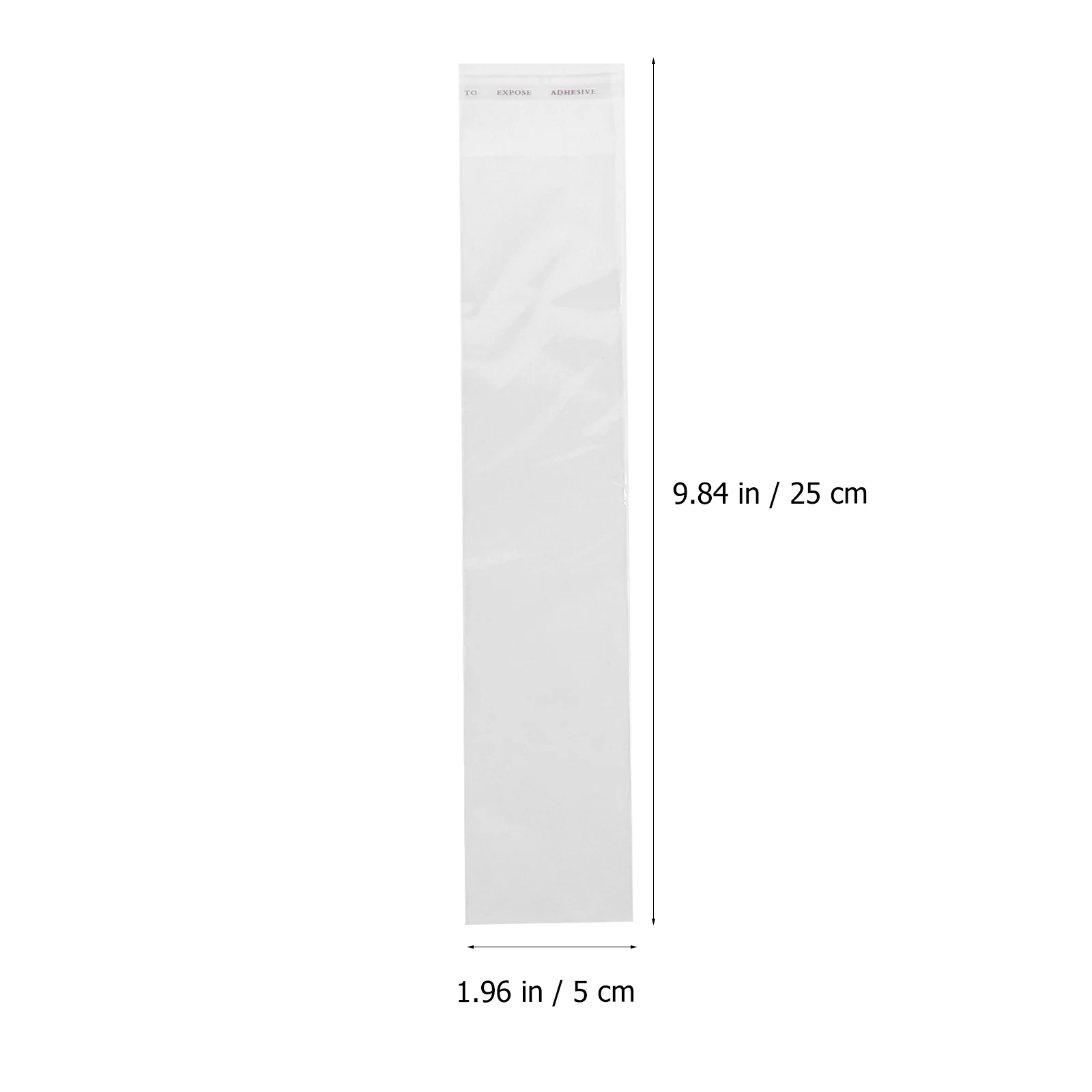 

500 Pcs Transparent Plastic Self Adhesive Bags for Brush Pen Straw Chopstick Food Packaging Long Resealable Storage Safe Healthy
