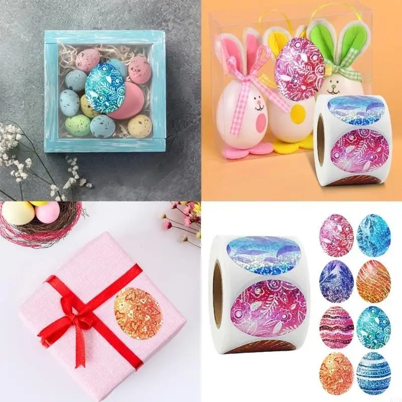 

H37B 1 Roll Пасхальная ремесленная наклейка для скрапбукинга карт конверта самостоятельно клей