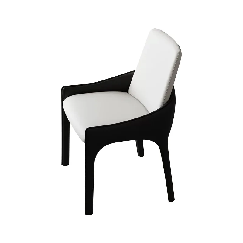 

Italian minimalist dining chair household light luxury modern backrest