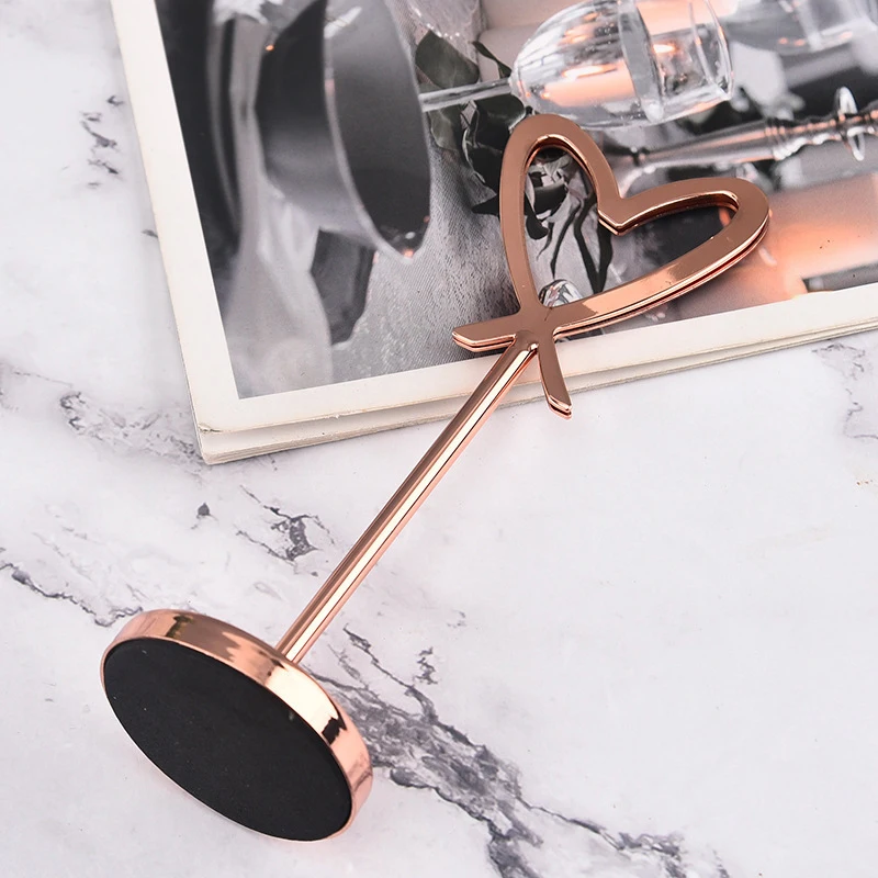 

Держатель для карточек в форме сердца из нержавеющей стали, подставка для фотографий, минималистичная доска для сообщений для декора дома и офиса